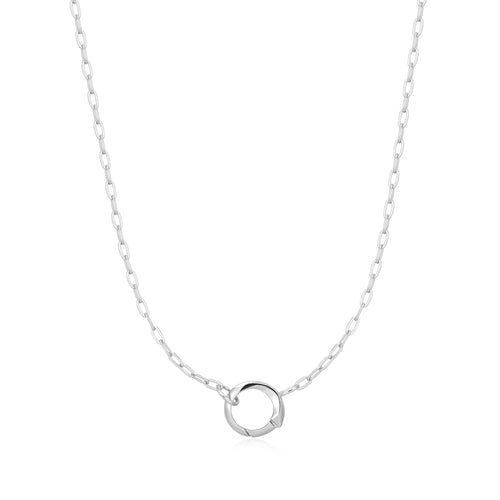 Ania Haie Silver Mini Link Charm Chain Connector Necklace Necklaces Ania Haie 