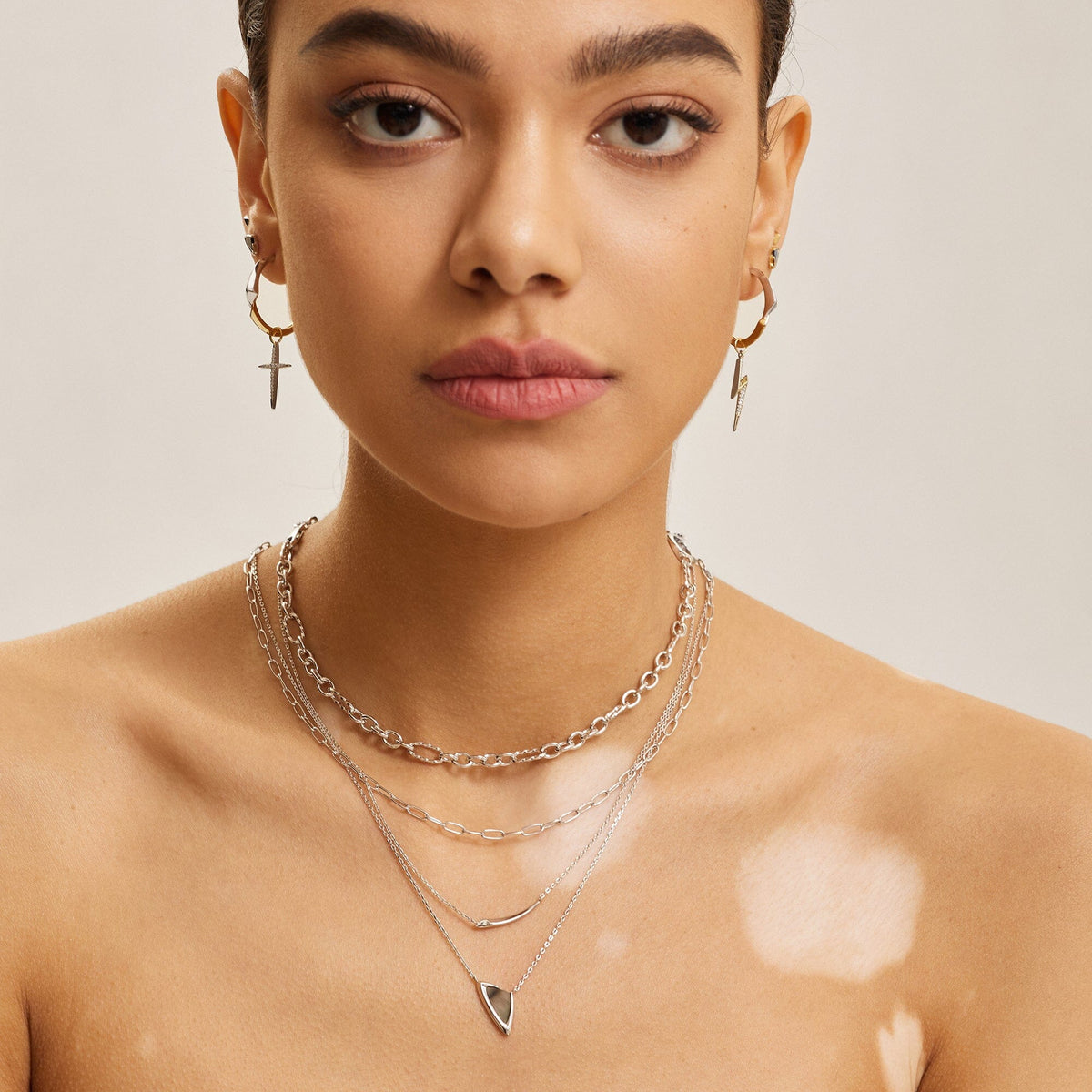 Ania Haie Silver Arrow Abalone Pendant Necklace Necklaces Ania Haie 