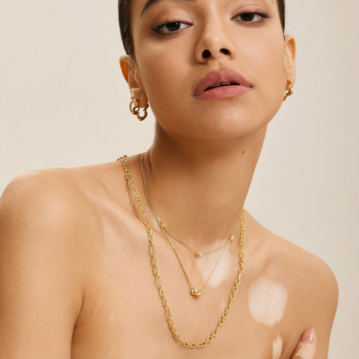 Ania Haie Gold Twisted Wave Mini Pendant Necklace Necklaces Ania Haie 