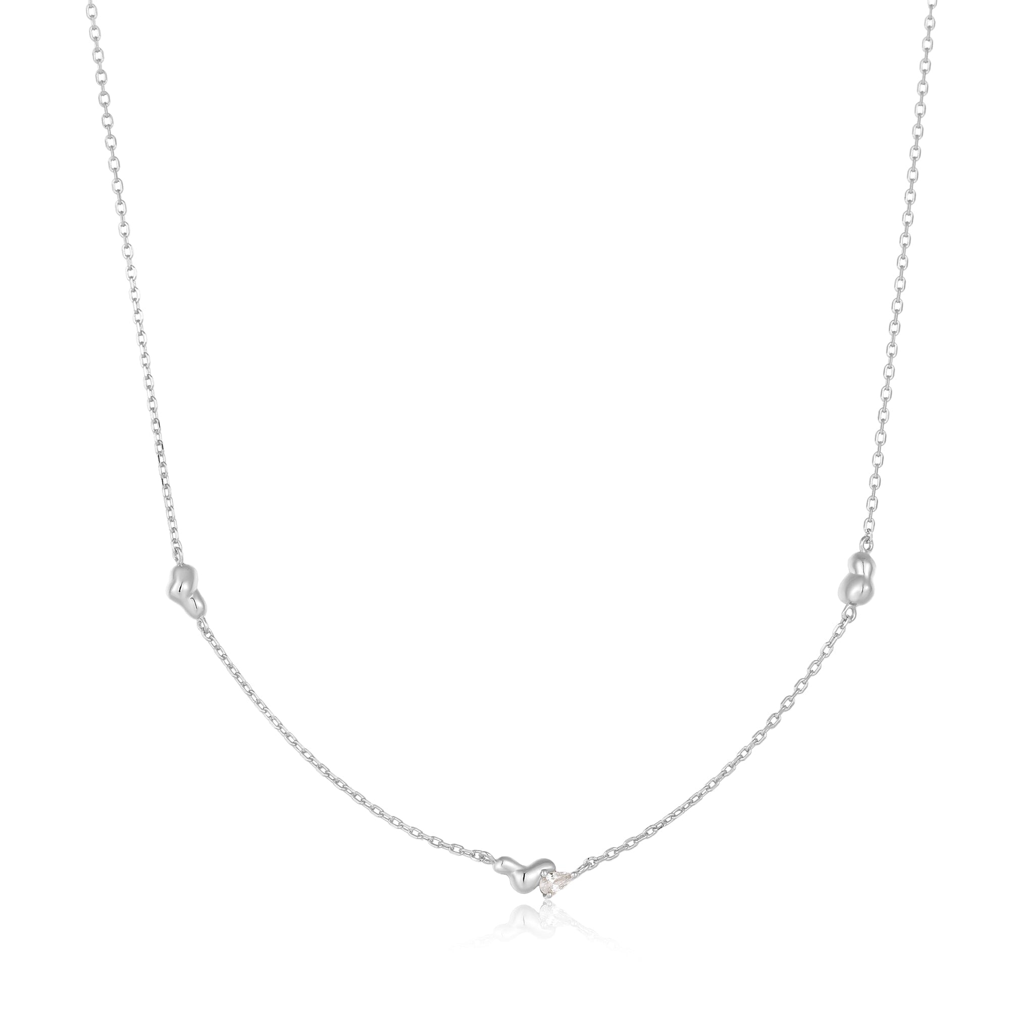 Ania Haie Silver Twisted Wave Chain Necklace Necklaces Ania Haie 