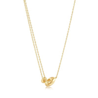 Ania Haie Gold Twisted Wave Mini Pendant Necklace Necklaces Ania Haie 
