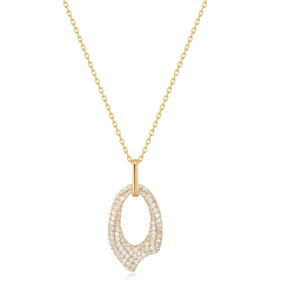 Ania Haie Gold Pave Arrow Pendant Necklace Necklaces Ania Haie 