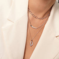 Ania Haie Silver Pave Arrow Pendant Necklace Necklaces Ania Haie 