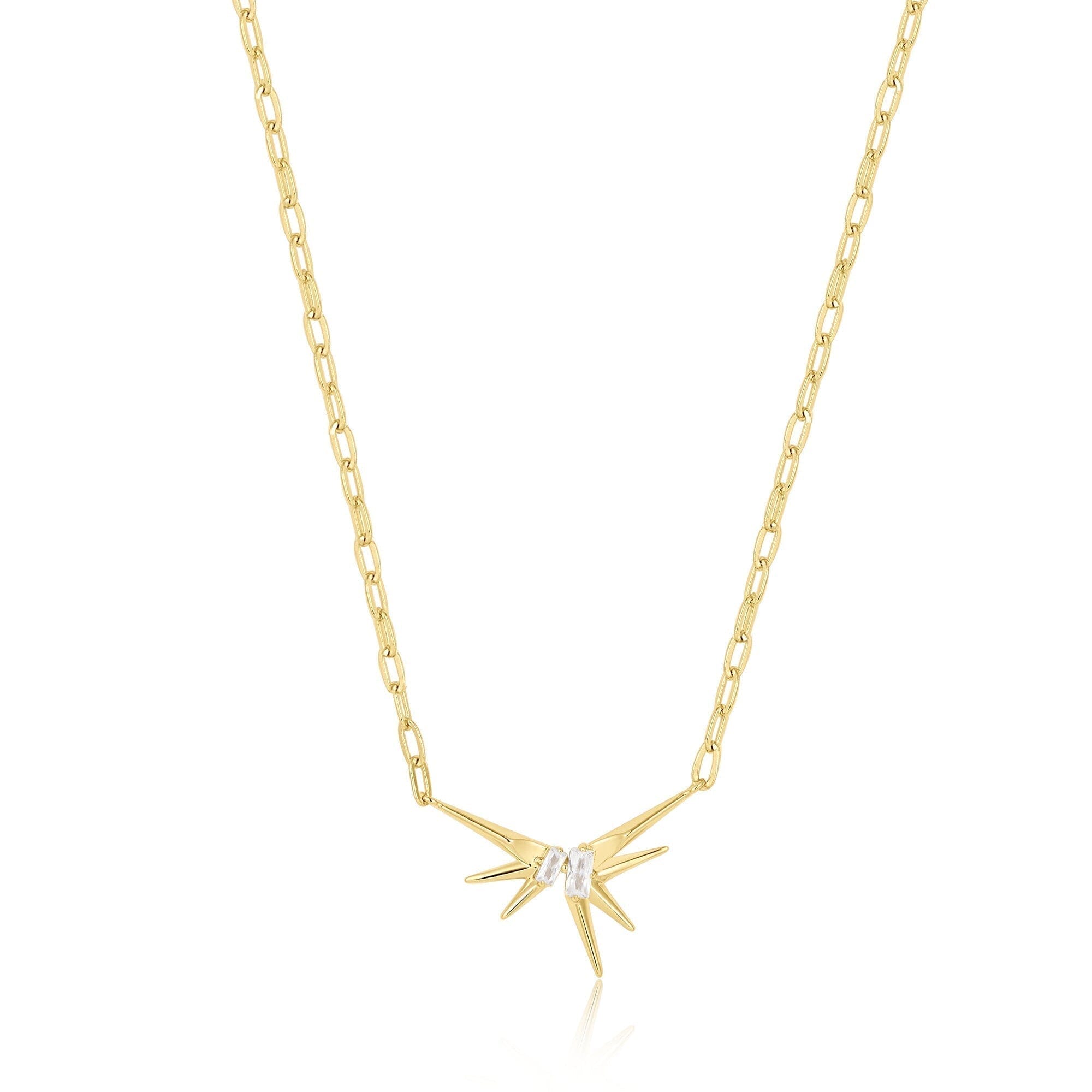 Ania Haie Gold Sparkle Spike Pendant Necklaces Necklaces Ania Haie 