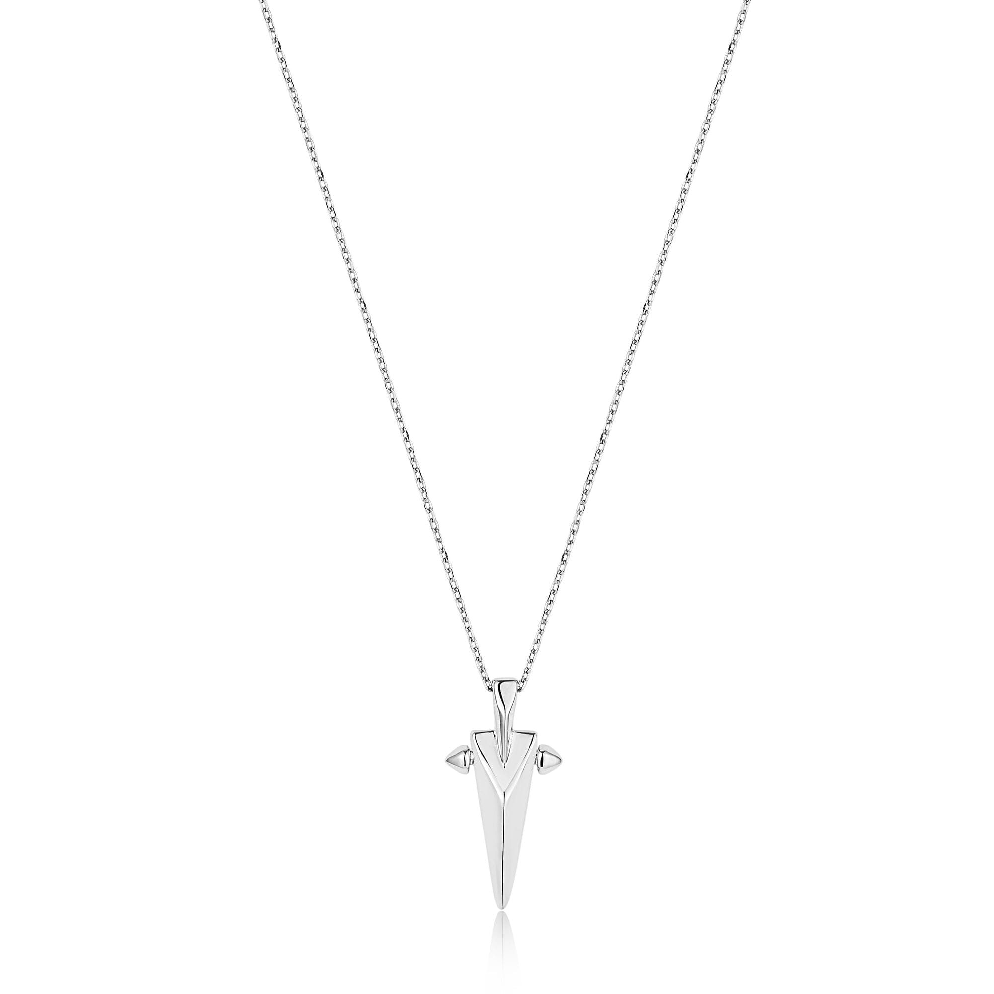 Ania Haie Silver Geometric Point Pendant Necklaces Necklaces Ania Haie 