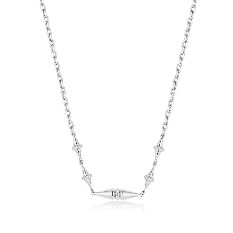 Ania Haie Silver Geometric Chain Necklaces Necklaces Ania Haie 
