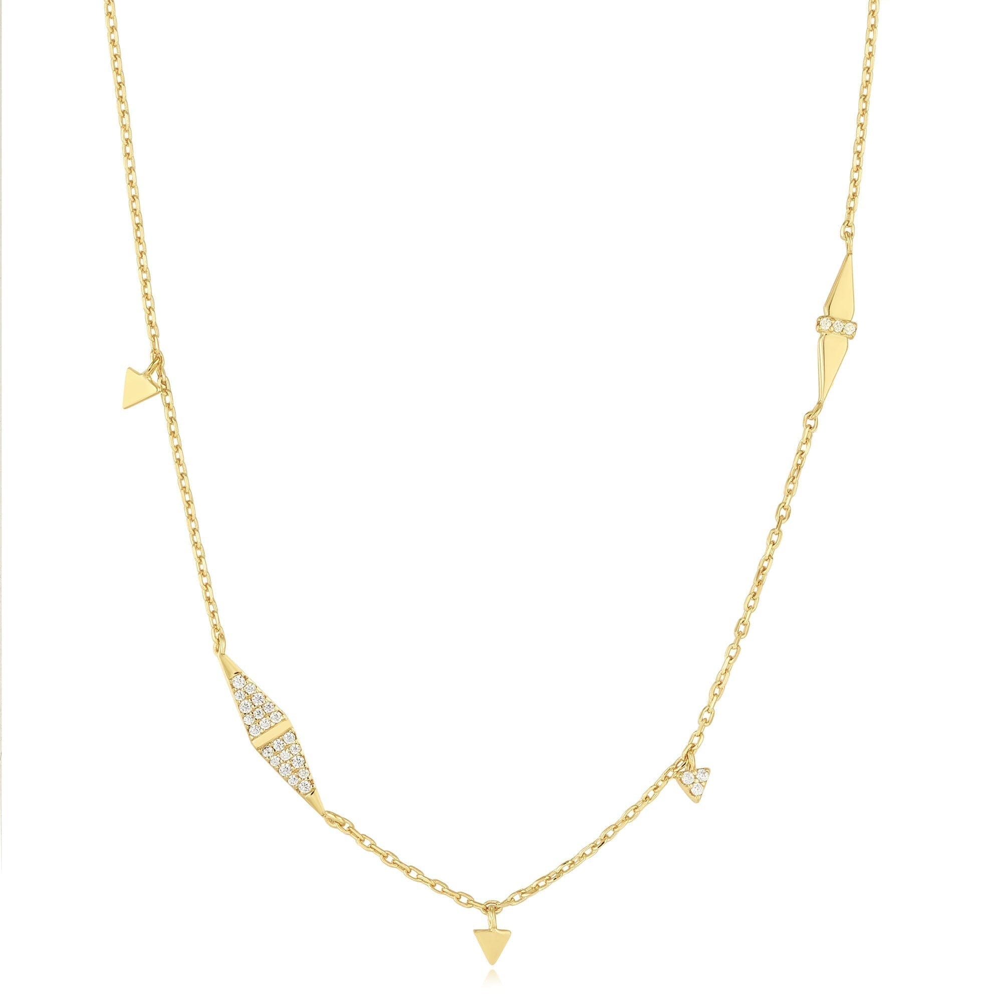 Ania Haie Gold Geometric Sparkle Chain Necklaces Necklaces Ania Haie 