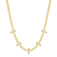 Ania Haie Gold Curb Chain Sparkle Point Necklaces Necklaces Ania Haie 