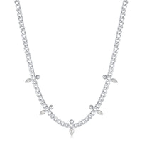 Ania Haie Silver Curb Chain Sparkle Point Necklaces Necklaces Ania Haie 