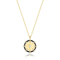 Ania Haie Gold Sparkle Point Medallion Necklaces Necklaces Ania Haie 