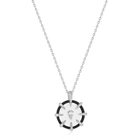 Ania Haie Silver Sparkle Point Medallion Necklaces Necklaces Ania Haie 