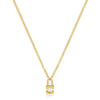 Ania Haie Gold Pearl Padlock Necklaces Necklaces Ania Haie 