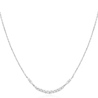 Ania Haie Silver Arc Pave Necklace Necklaces Ania Haie 