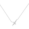 Ania Haie Silver Kiss Pave Necklace Necklaces Ania Haie 