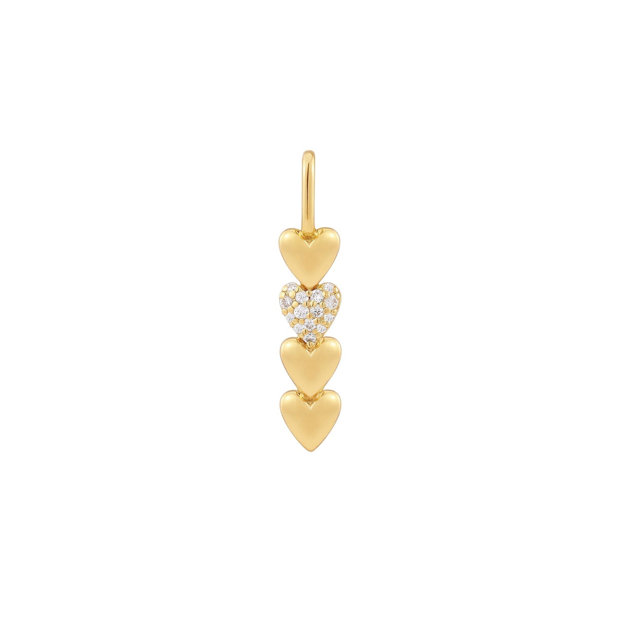 Ania Haie Gold Heart Bar Charm Charm Ania Haie 