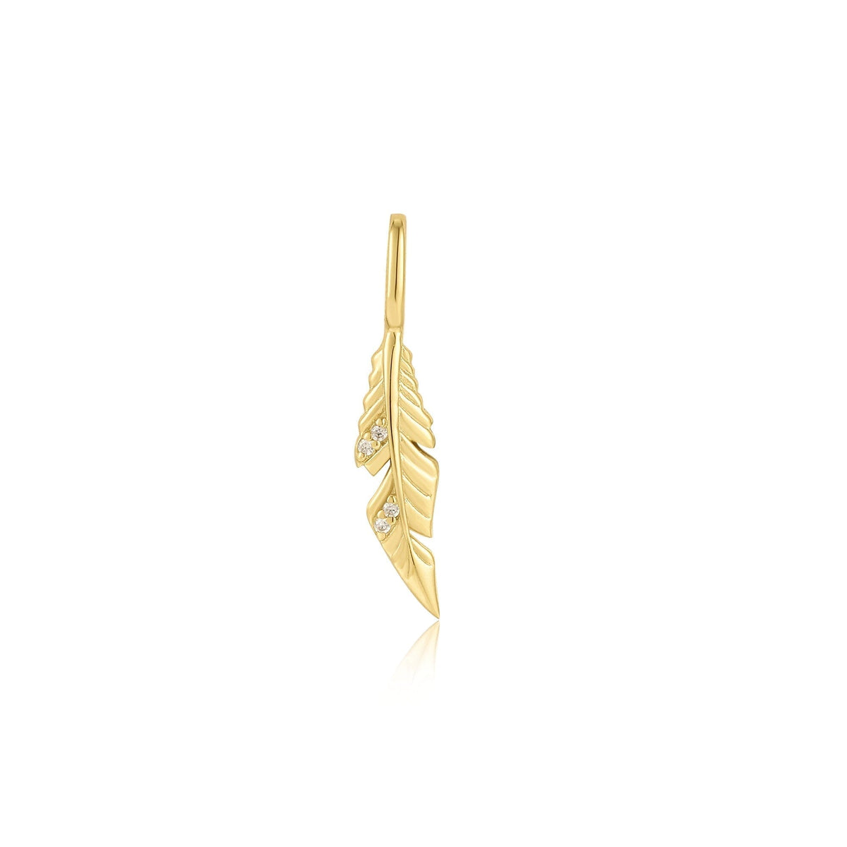 Ania Haie Gold Feather Charm Charms Ania Haie 