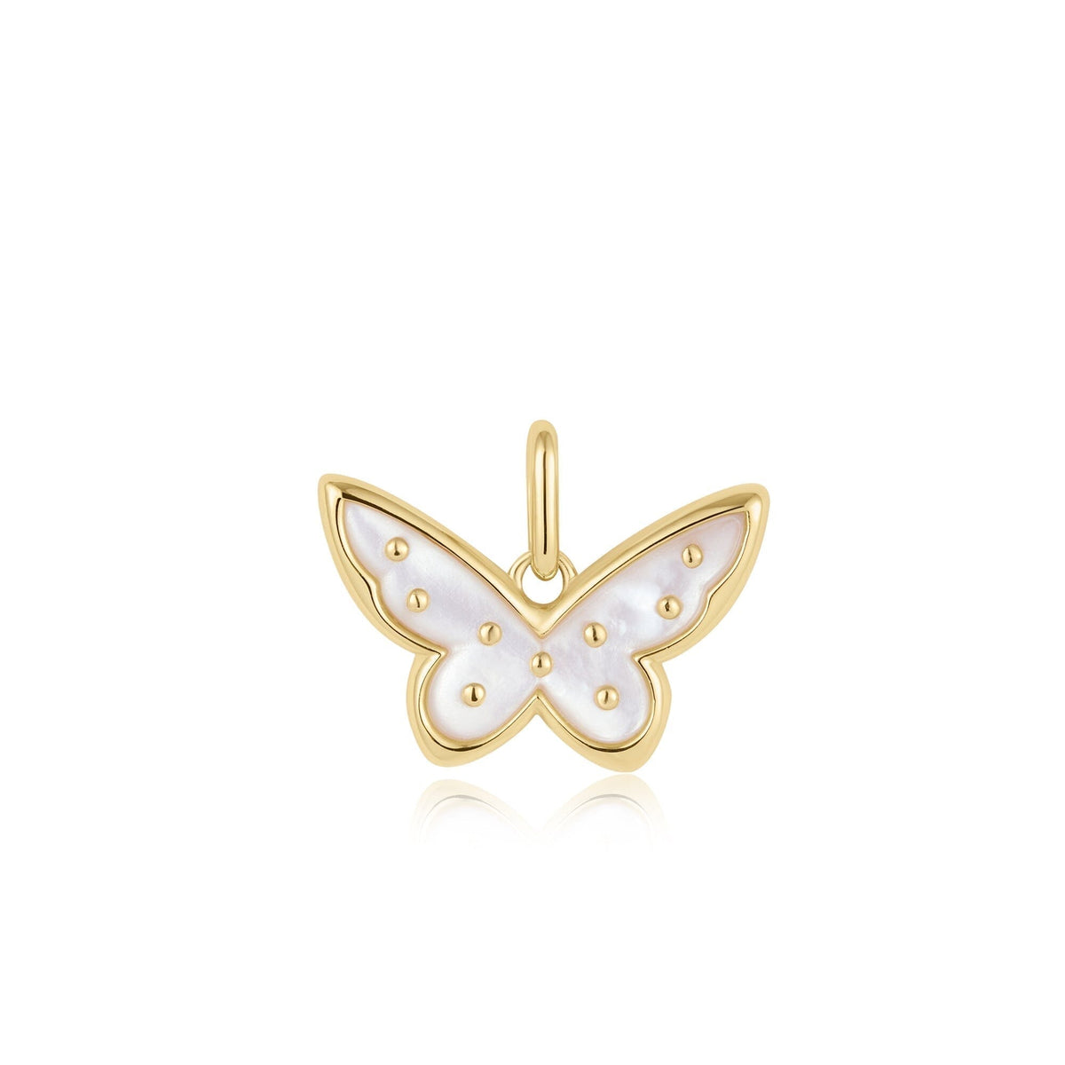 Ania Haie Gold Mother Of Pearl Butterfly Charm Pendant Charms Ania Haie 