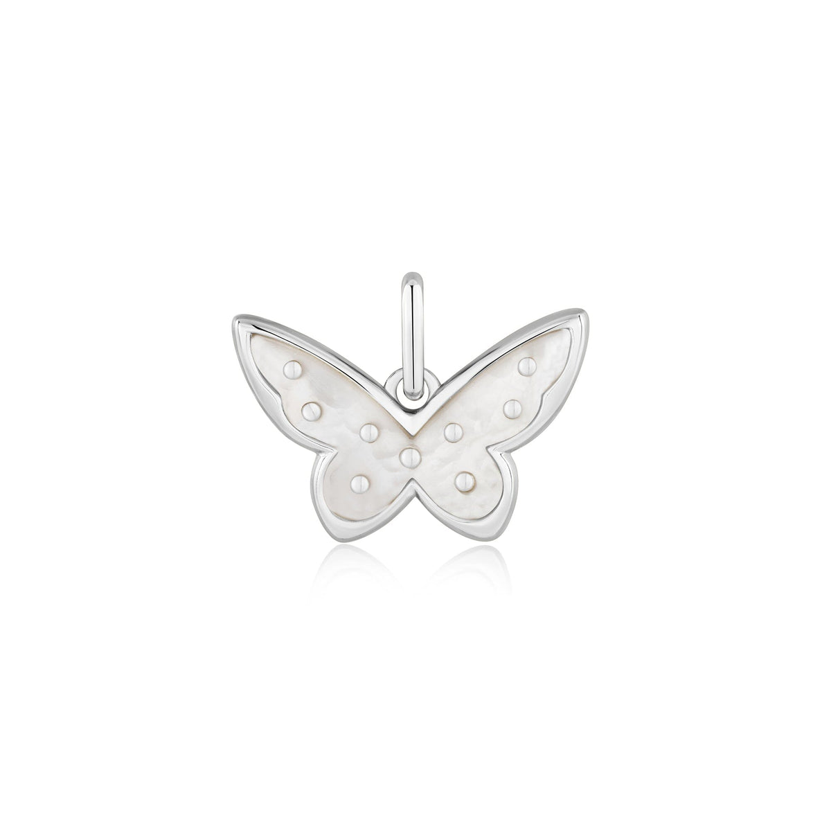 Ania Haie Silver Mother Of Pearl Butterfly Charm Pendant Charms Ania Haie 