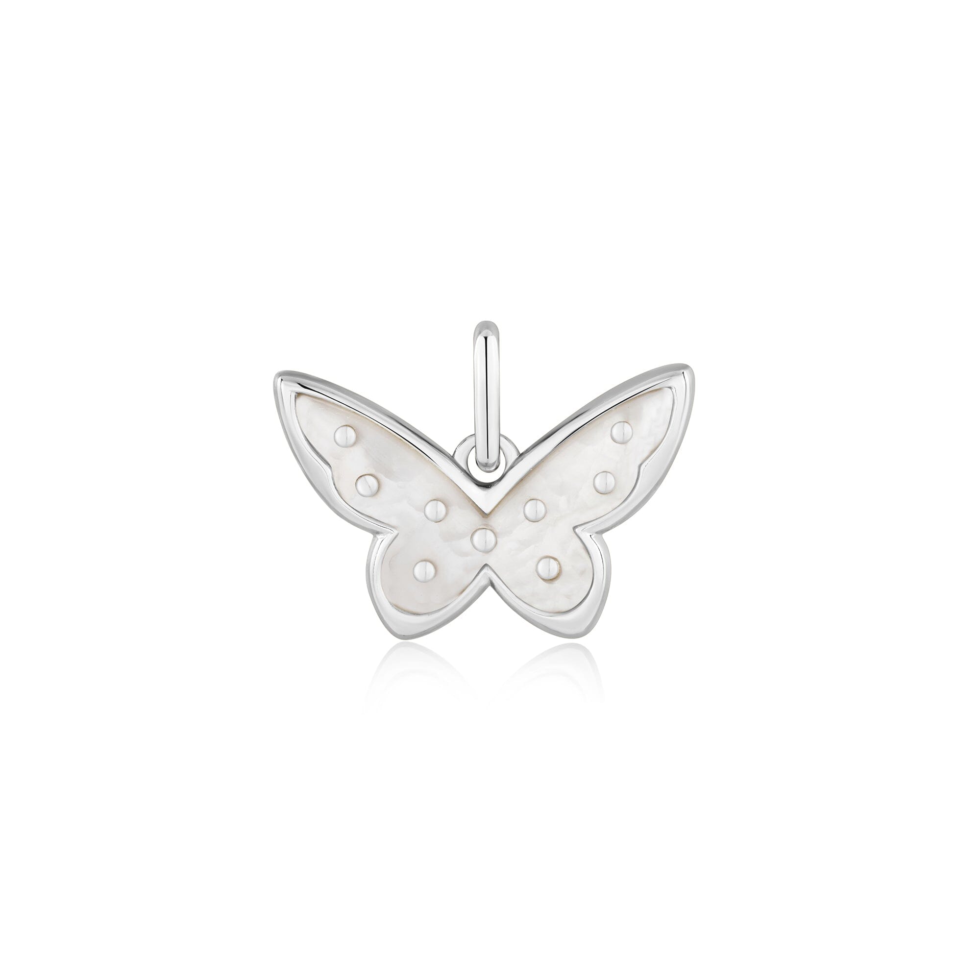 Ania Haie Silver Mother Of Pearl Butterfly Charm Pendant Charms Ania Haie 