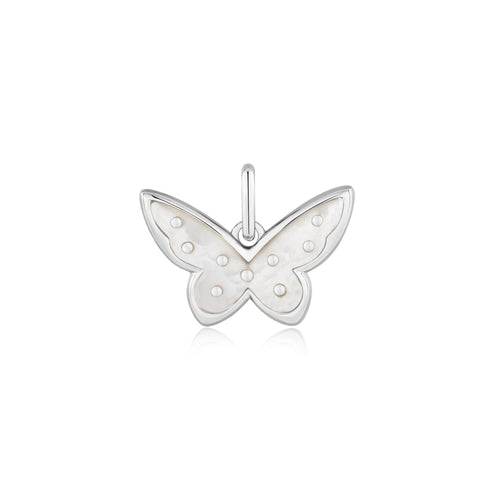 Ania Haie Silver Mother Of Pearl Butterfly Charm Pendant Charms Ania Haie 