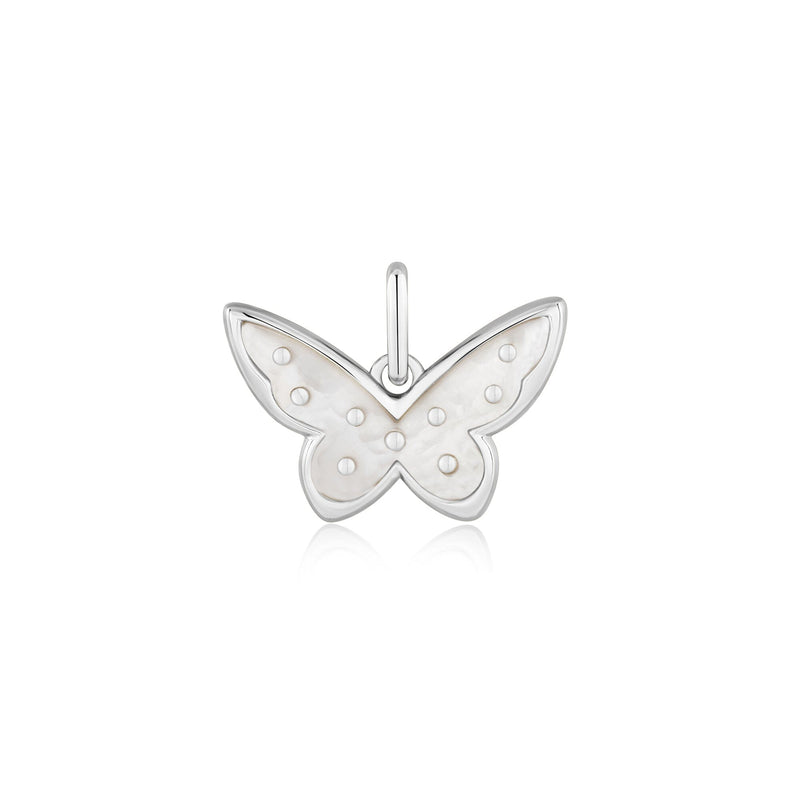 Ania Haie Silver Mother Of Pearl Butterfly Charm Pendant Charms Ania Haie 