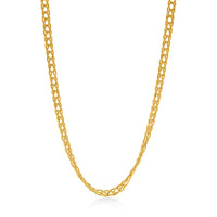 Wheat Chain Necklace 45cm in 9ct Yellow Gold Necklaces Bevilles 