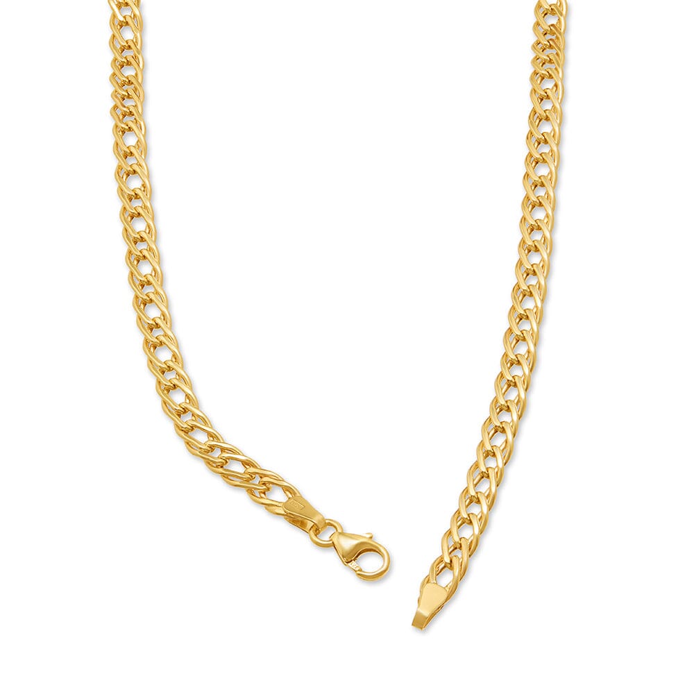 Wheat Chain Necklace 45cm in 9ct Yellow Gold Necklaces Bevilles 