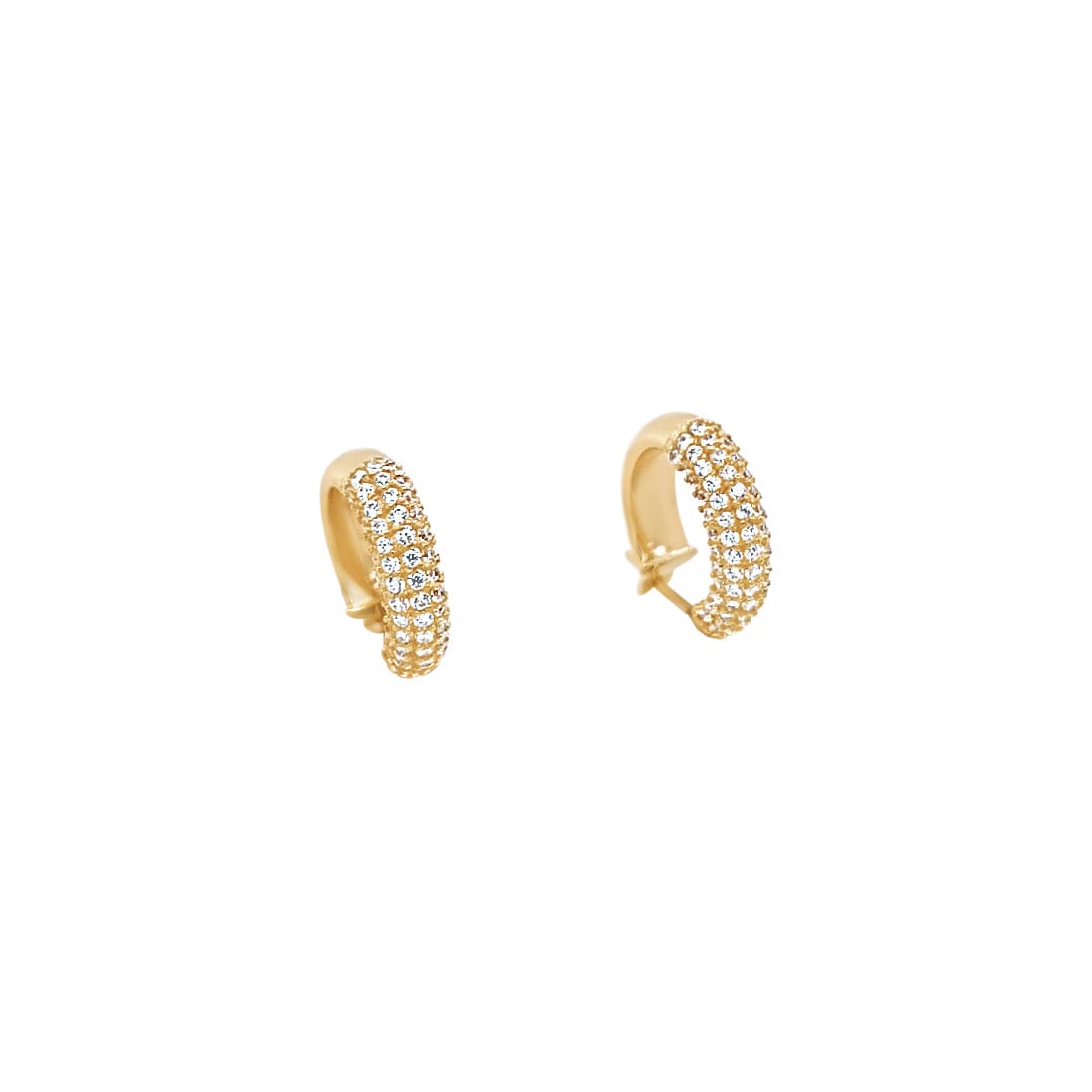 10mm Multi Row Hoop Earrings in 9ct Yellow Gold Earrings Bevilles 
