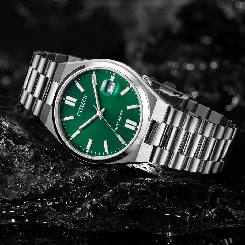 Citizen Tsuyosa Green and Silver Automatic Watch NJ0150-81X Watches Citizen 