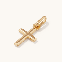 Cross Pendant in 9kt Yellow Gold Charms & Pendants Bevilles 
