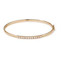 57mm Cubic Zirconia Bangle in 9kt Yellow Gold Bangles Bevilles 