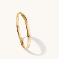 65mm Half Round Bangle in 9kt Yellow Gold Bangles Bevilles 