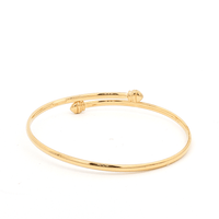 9kt Bonded Gold Silver Filled Cubic Zirconia Bangle Bangles Bevilles 