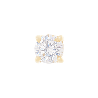 3mm Screw Back Cubic Zirconia Stud Earrings in 9kt Yellow Gold Earrings Bevilles 