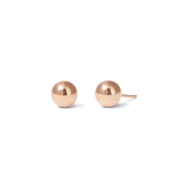 7mm Ball Stud Earrings in 9kt Rose Gold Earrings Bevilles 