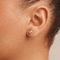 7mm Ball Stud Earrings in 9kt Yellow Gold Earrings Bevilles 