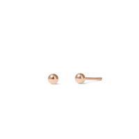 3mm Ball Stud Earrings in 9kt Rose Gold Earrings Bevilles 