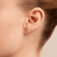 3mm Ball Stud Earrings in 9kt Yellow Gold Earrings Bevilles 