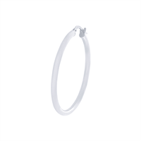 9kt Bonded Gold Silver Filled Plain Hoop Earrings Earrings Bevilles 
