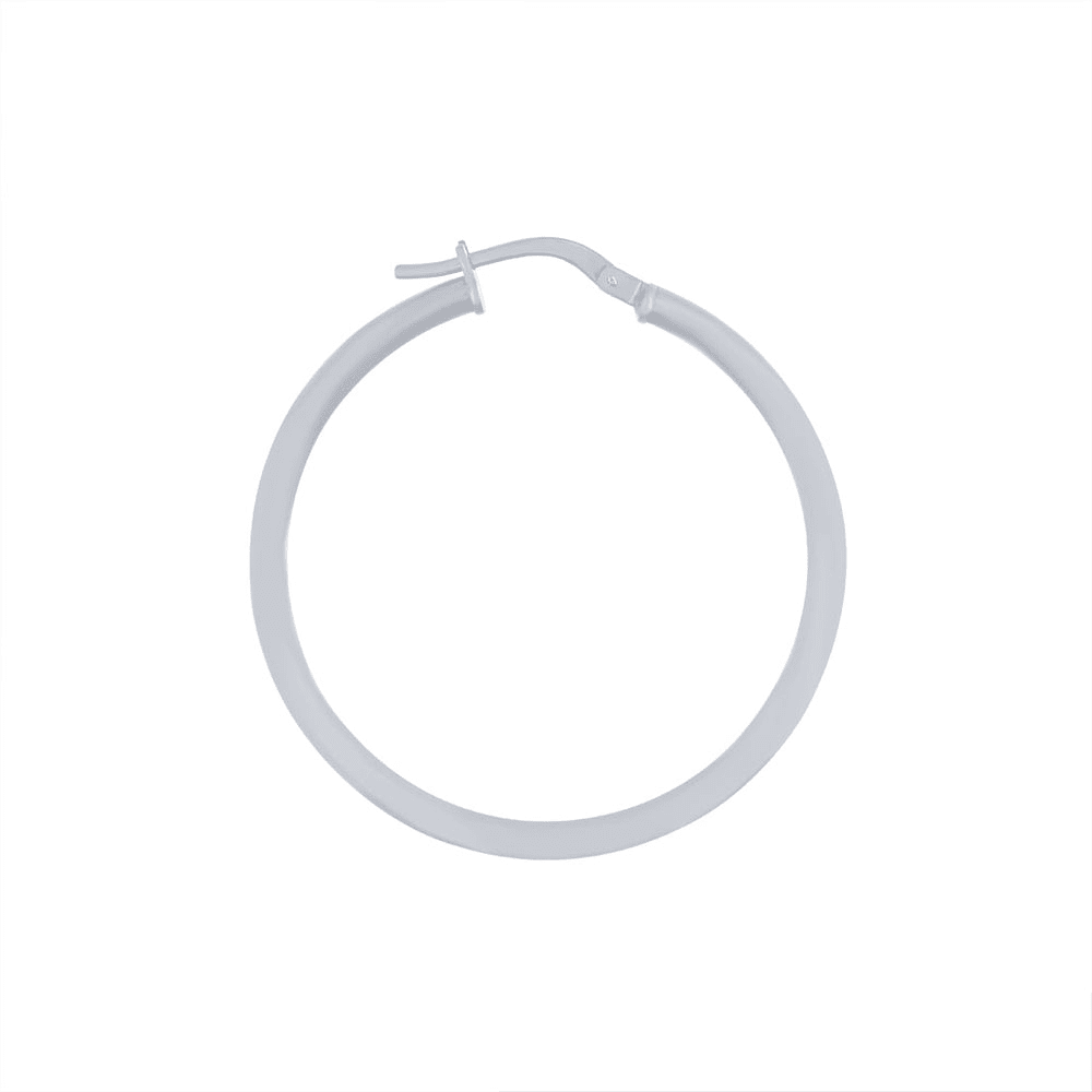 9kt Bonded Gold Silver Filled Plain Hoop Earrings Earrings Bevilles 