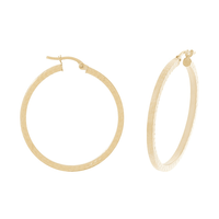 30mm Diamond Cut Hoop Earrings in 9kt Yellow Gold Earrings Bevilles 