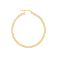 9kt Yellow Gold 15mm Diamond Cut Hoop Earrings Earrings Bevilles 