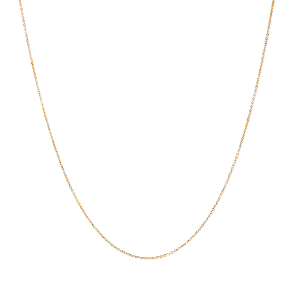 40cm Cable Chain in 9kt Yellow Gold Necklaces Bevilles 
