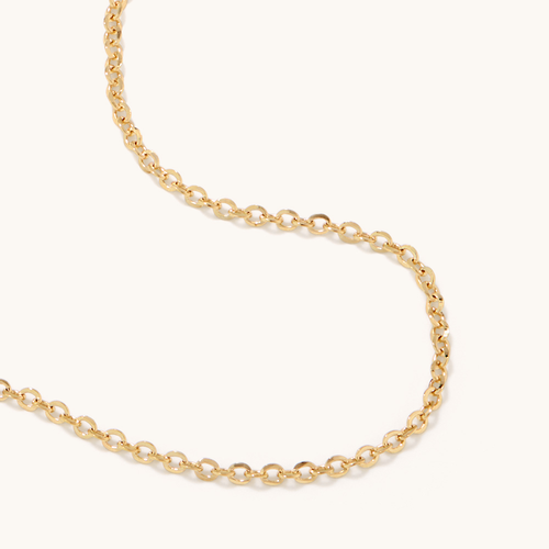 40cm Cable Chain in 9kt Yellow Gold Necklaces Bevilles