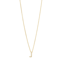 9kt Bonded Gold Silver Filled Cubic Zirconia Initial Necklace Pendants Bevilles 