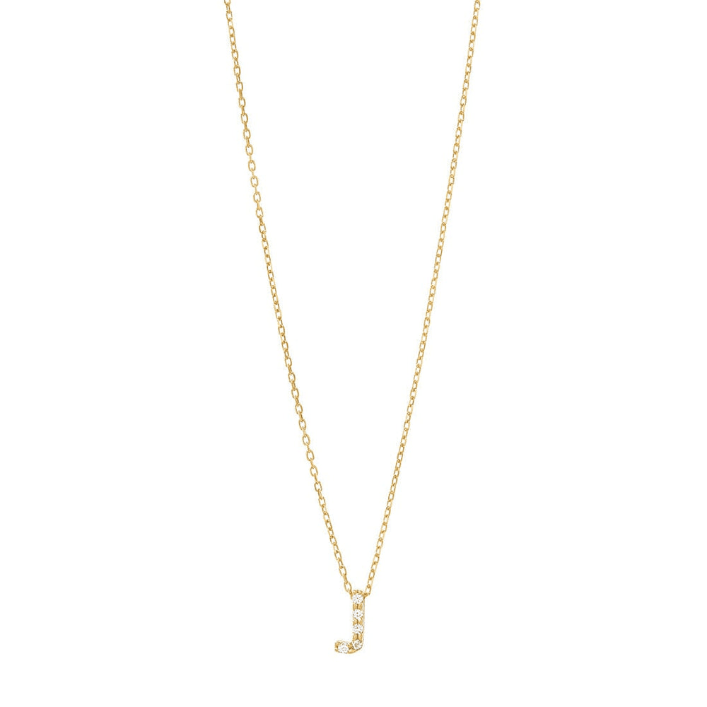 9kt Bonded Gold Silver Filled Cubic Zirconia Initial Necklace Pendants Bevilles 