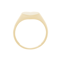 Heart Signet Ring in 9kt Yellow Gold Rings Bevilles 