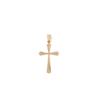 Bevelled Cross Pendant in 9kt Yellow Gold Pendants Bevilles 