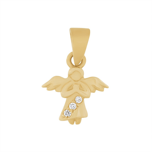 9kt Yellow Gold Angel Pendant Pendants Bevilles 