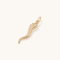 Cornicello Pendant in 9kt Yellow Gold Pendants Bevilles 